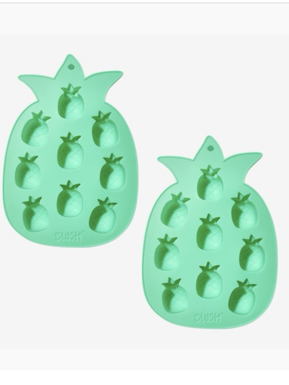 Blush Mint Green Pineapple Silicone Molds for Kids - Set of 2